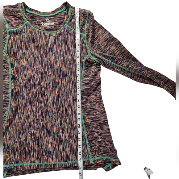90 Degree by Reflex women long sleeve sports shirt.  Size large.  Multicolor - Picture 5 of 5